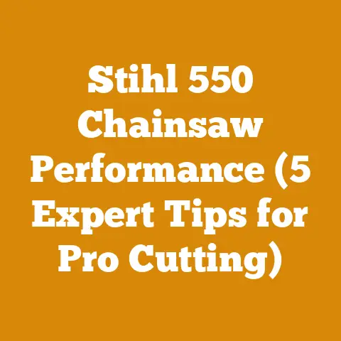 Stihl 550 Chainsaw Performance (5 Expert Tips for Pro Cutting)
