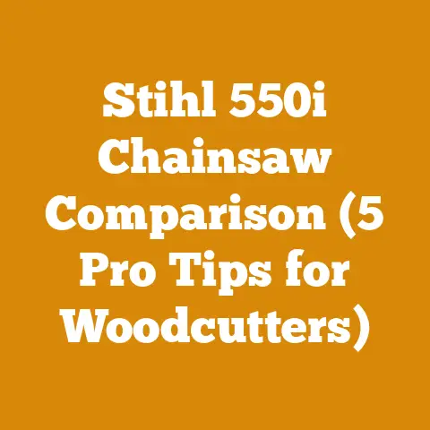 Stihl 550i Chainsaw Comparison (5 Pro Tips for Woodcutters)