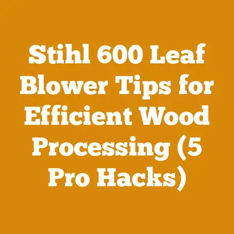 Stihl 600 Leaf Blower Tips for Efficient Wood Processing (5 Pro Hacks)