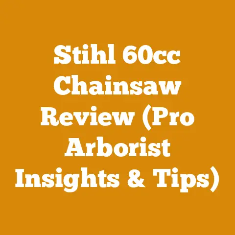 Stihl 60cc Chainsaw Review (Pro Arborist Insights & Tips)