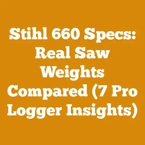 Stihl 660 Specs: Real Saw Weights Compared (7 Pro Logger Insights)