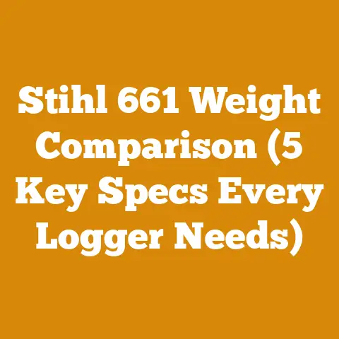 Stihl 661 Weight Comparison (5 Key Specs Every Logger Needs)