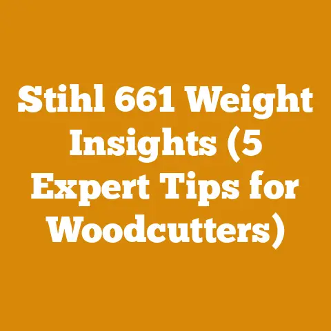 Stihl 661 Weight Insights (5 Expert Tips for Woodcutters)