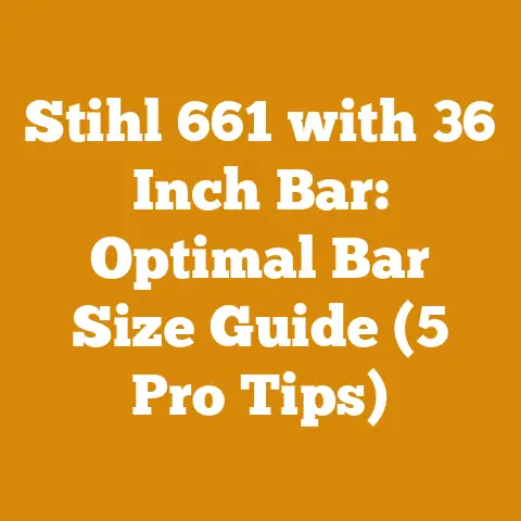 Stihl 661 with 36 Inch Bar: Optimal Bar Size Guide (5 Pro Tips)