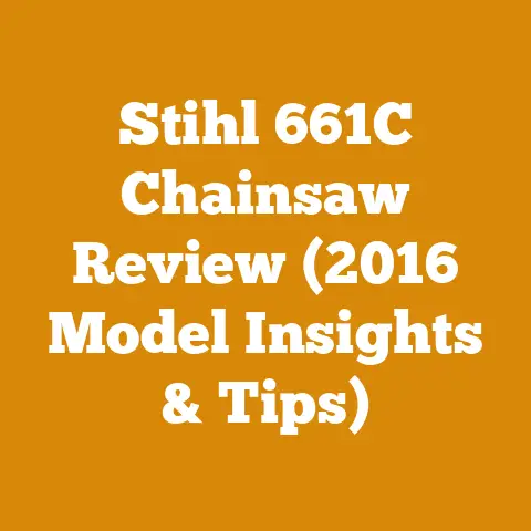 Stihl 661C Chainsaw Review (2016 Model Insights & Tips)