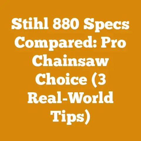 Stihl 880 Specs Compared: Pro Chainsaw Choice (3 Real-World Tips)