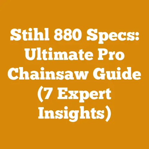 Stihl 880 Specs: Ultimate Pro Chainsaw Guide (7 Expert Insights)