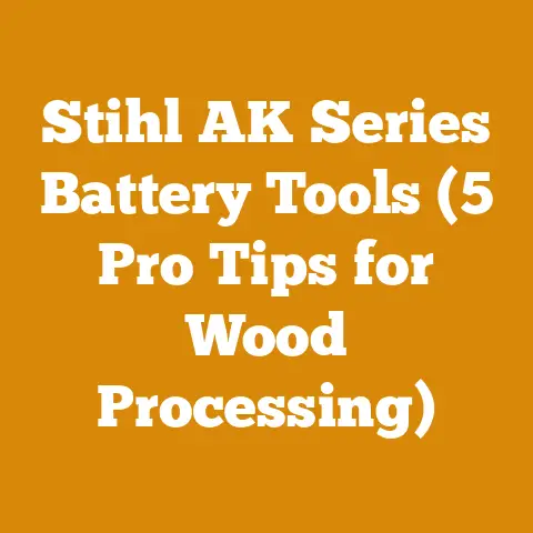 Stihl AK Series Battery Tools (5 Pro Tips for Wood Processing)
