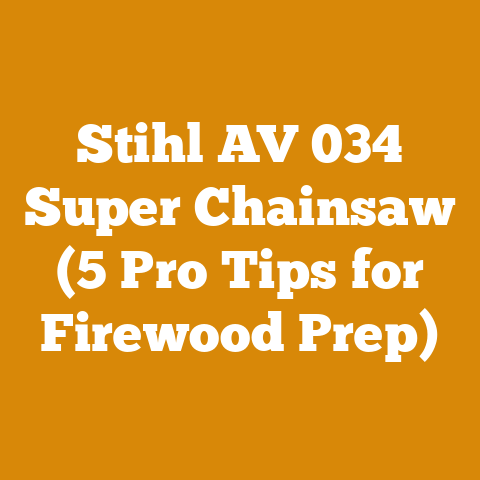 Stihl AV 034 Super Chainsaw (5 Pro Tips for Firewood Prep)