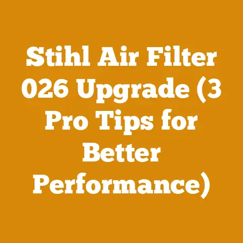 Stihl Air Filter 026 Upgrade (3 Pro Tips for Better Performance)