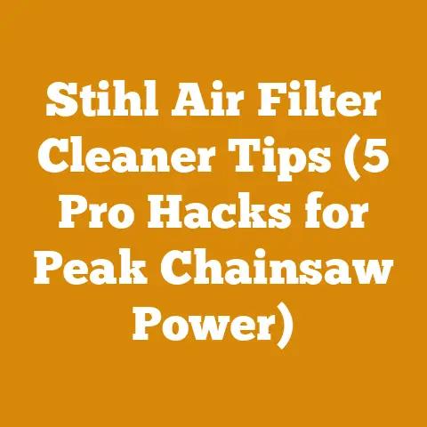 Stihl Air Filter Cleaner Tips (5 Pro Hacks for Peak Chainsaw Power)