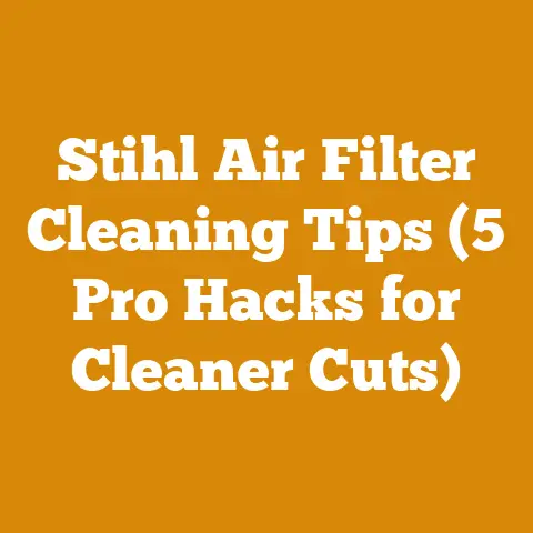 Stihl Air Filter Cleaning Tips (5 Pro Hacks for Cleaner Cuts)