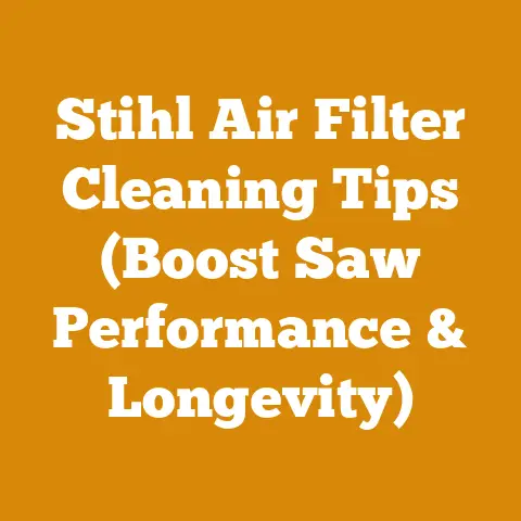 Stihl Air Filter Cleaning Tips (Boost Saw Performance & Longevity)