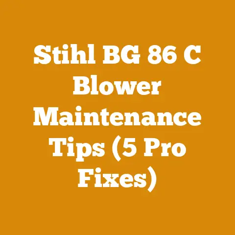 Stihl BG 86 C Blower Maintenance Tips (5 Pro Fixes)