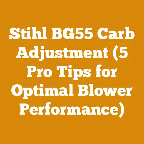 Stihl BG55 Carb Adjustment (5 Pro Tips for Optimal Blower Performance)
