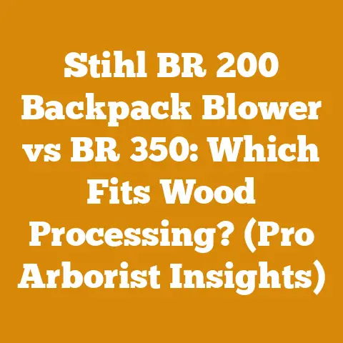 Stihl BR 200 Backpack Blower vs BR 350: Which Fits Wood Processing? (Pro Arborist Insights)