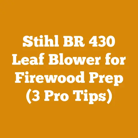 Stihl BR 430 Leaf Blower for Firewood Prep (3 Pro Tips)
