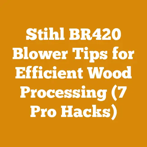 Stihl BR420 Blower Tips for Efficient Wood Processing (7 Pro Hacks)