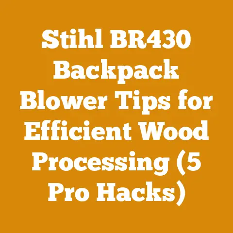 Stihl BR430 Backpack Blower Tips for Efficient Wood Processing (5 Pro Hacks)