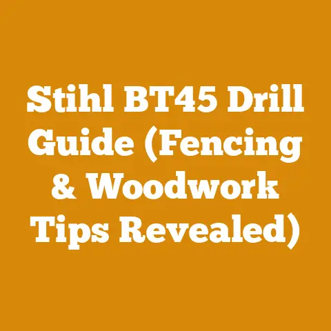Stihl BT45 Drill Guide (Fencing & Woodwork Tips Revealed)