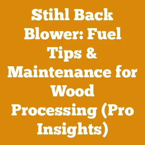 Stihl Back Blower: Fuel Tips & Maintenance for Wood Processing (Pro Insights)