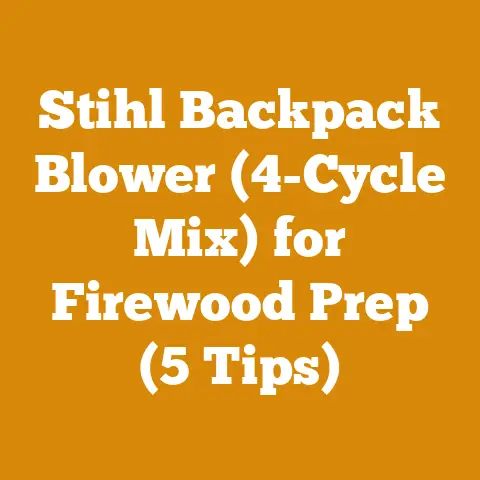 Stihl Backpack Blower (4-Cycle Mix) for Firewood Prep (5 Tips)