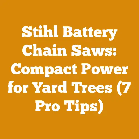 Stihl Battery Chain Saws: Compact Power for Yard Trees (7 Pro Tips)
