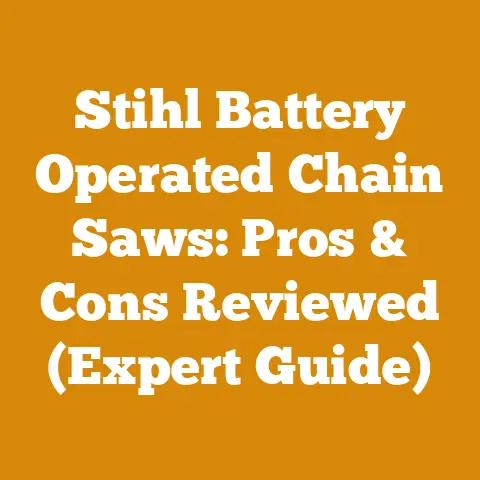 Stihl Battery Operated Chain Saws: Pros & Cons Reviewed (Expert Guide)