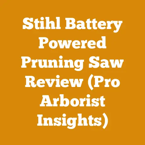 Stihl Battery Powered Pruning Saw Review (Pro Arborist Insights)