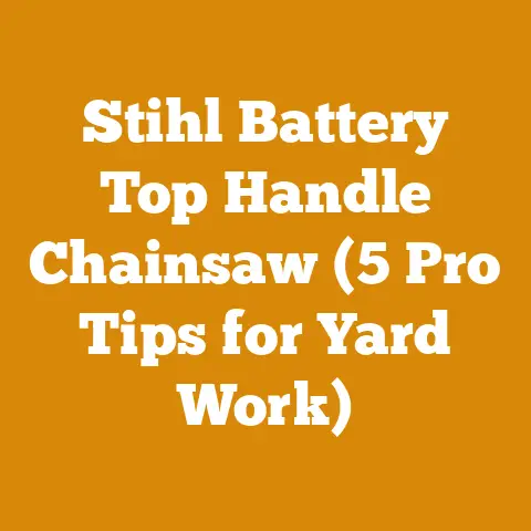 Stihl Battery Top Handle Chainsaw (5 Pro Tips for Yard Work)