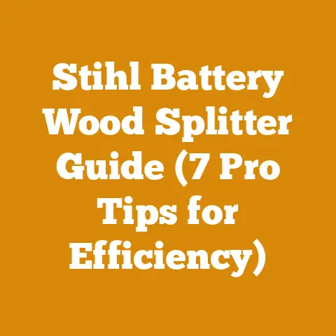 Stihl Battery Wood Splitter Guide (7 Pro Tips for Efficiency)