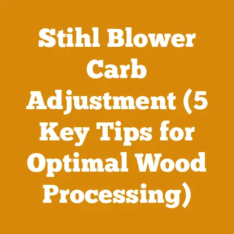 Stihl Blower Carb Adjustment (5 Key Tips for Optimal Wood Processing)