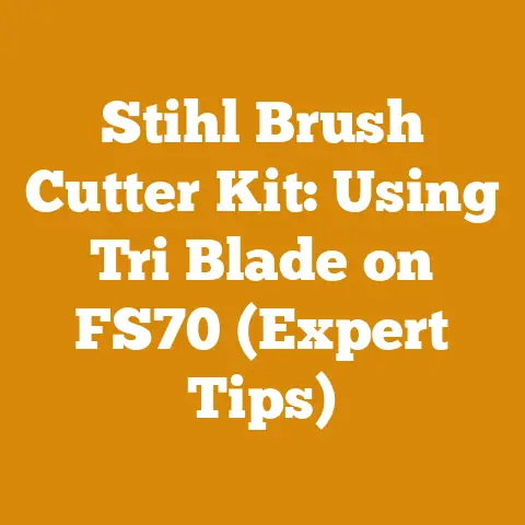 Stihl Brush Cutter Kit: Using Tri Blade on FS70 (Expert Tips)