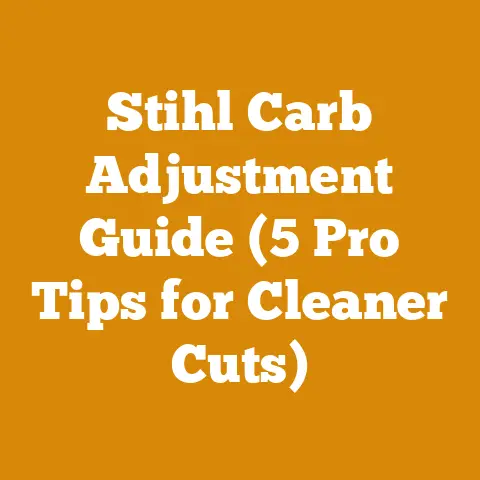 Stihl Carb Adjustment Guide (5 Pro Tips for Cleaner Cuts)
