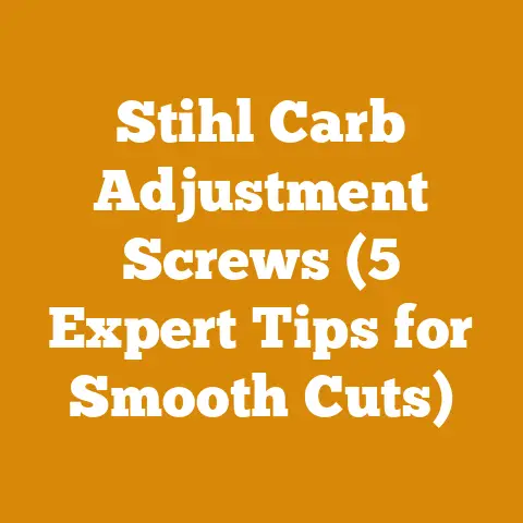Stihl Carb Adjustment Screws (5 Expert Tips for Smooth Cuts)