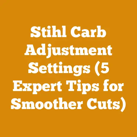 Stihl Carb Adjustment Settings (5 Expert Tips for Smoother Cuts)