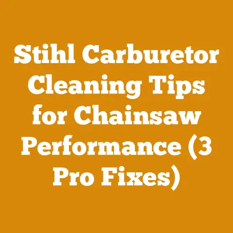 Stihl Carburetor Cleaning Tips for Chainsaw Performance (3 Pro Fixes)