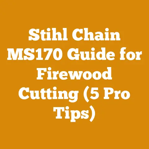 Stihl Chain MS170 Guide for Firewood Cutting (5 Pro Tips)