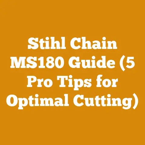 Stihl Chain MS180 Guide (5 Pro Tips for Optimal Cutting)