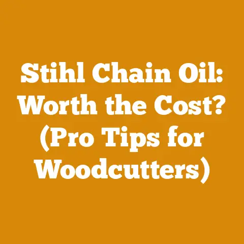 Stihl Chain Oil: Worth the Cost? (Pro Tips for Woodcutters)