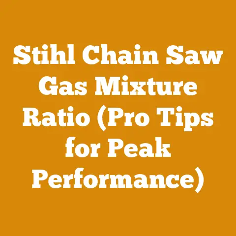 Stihl Chain Saw Gas Mixture Ratio (Pro Tips for Peak Performance)