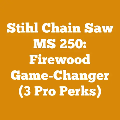 Stihl Chain Saw MS 250: Firewood Game-Changer (3 Pro Perks)
