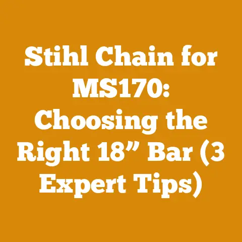 Stihl Chain for MS170: Choosing the Right 18” Bar (3 Expert Tips)