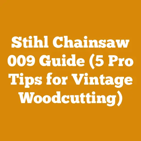 Stihl Chainsaw 009 Guide (5 Pro Tips for Vintage Woodcutting)