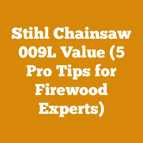 Stihl Chainsaw 009L Value (5 Pro Tips for Firewood Experts)