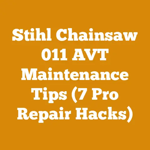 Stihl Chainsaw 011 AVT Maintenance Tips (7 Pro Repair Hacks)