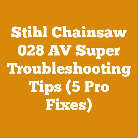 Stihl Chainsaw 028 AV Super Troubleshooting Tips (5 Pro Fixes)