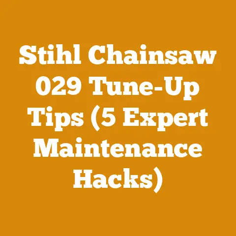 Stihl Chainsaw 029 Tune-Up Tips (5 Expert Maintenance Hacks)