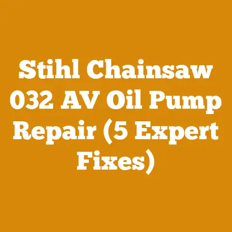 Stihl Chainsaw 032 AV Oil Pump Repair (5 Expert Fixes)