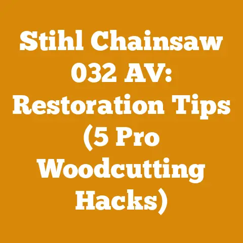 Stihl Chainsaw 032 AV: Restoration Tips (5 Pro Woodcutting Hacks)